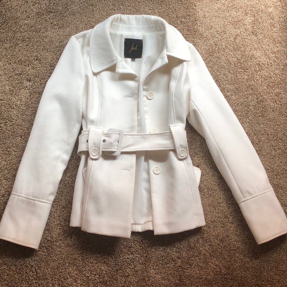 Beautiful white peacoat